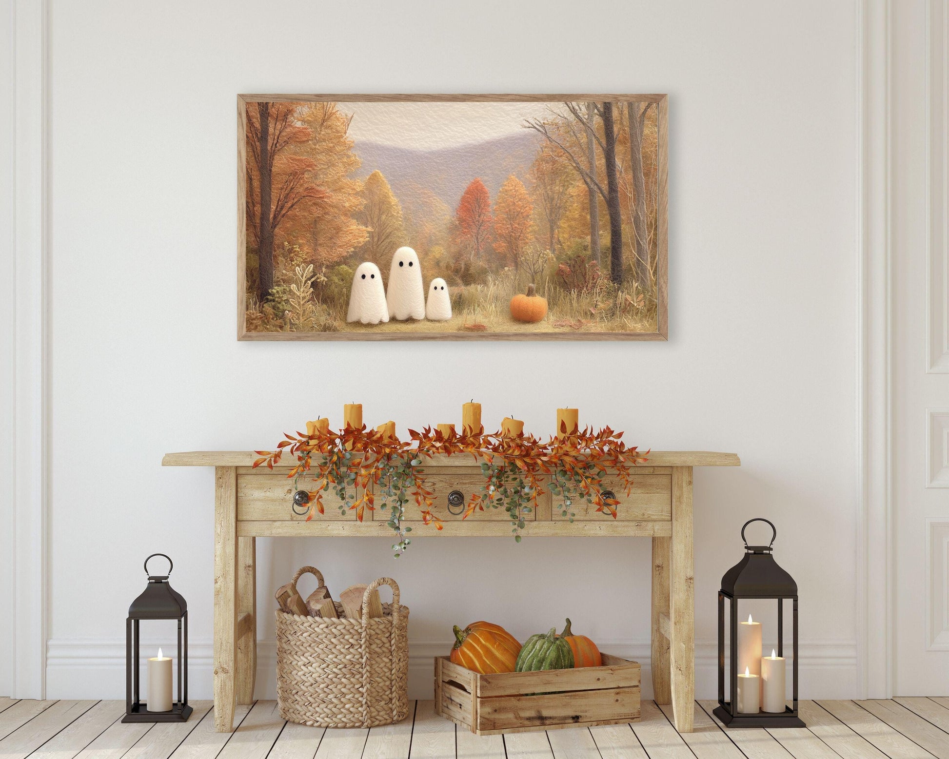 Cute Felt Halloween Frame TV Art Bundle