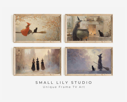 Halloween Witches Frame TV Art Bundle