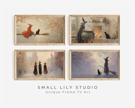 Halloween Witches Frame TV Art Bundle