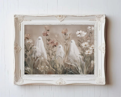 Ghosts in Wildflowers Printable Wall Art
