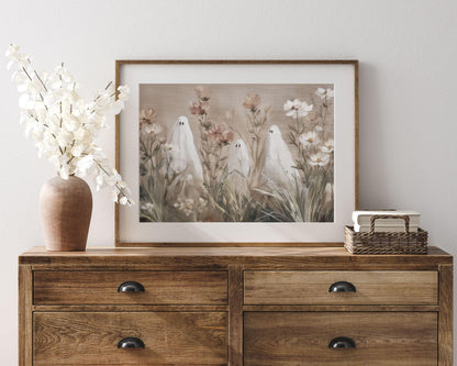 Ghosts in Wildflowers Printable Wall Art