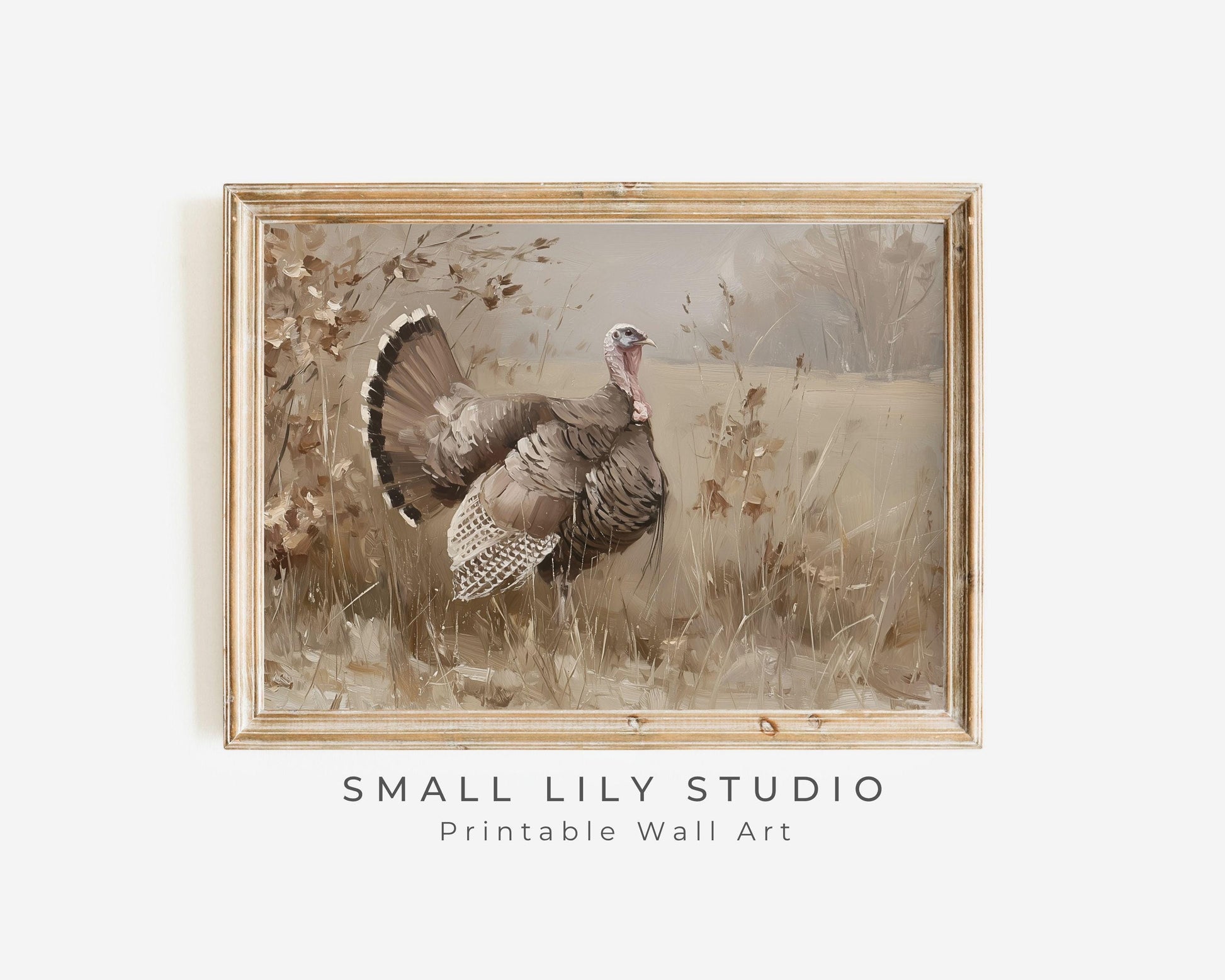 Thanksgiving Turkey Printable Wall Art