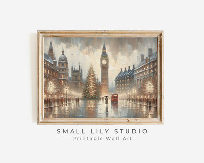 London Christmas Printable Wall Art