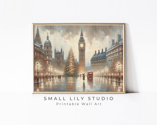 London Christmas Printable Wall Art