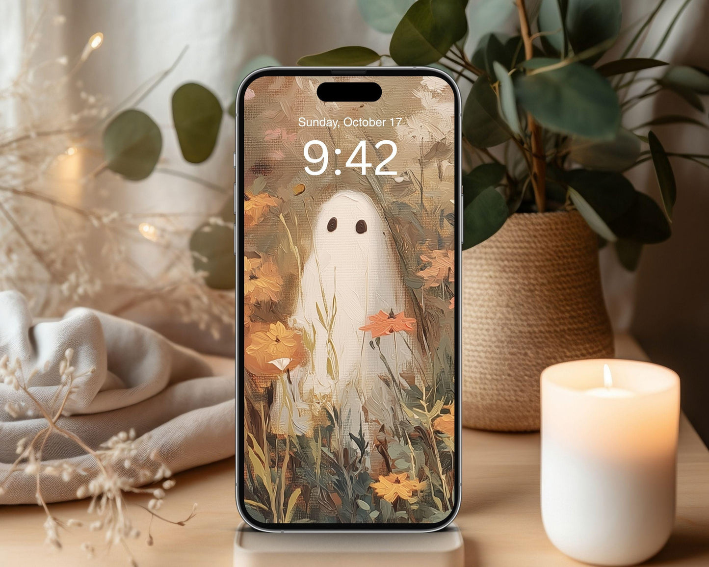 Ghosts in Wildflowers Desktop Wallpaper Set