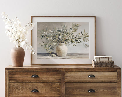 Olive Branches in Vase Printable Wall Art