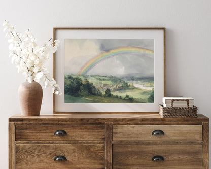 Rainbow Landscape Printable Wall Art