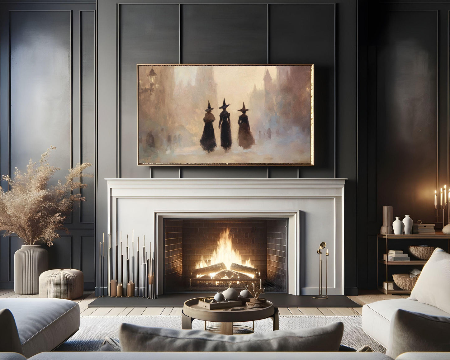 Halloween Witches Frame TV Art