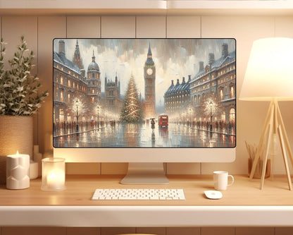 London Christmas Desktop Wallpaper Set