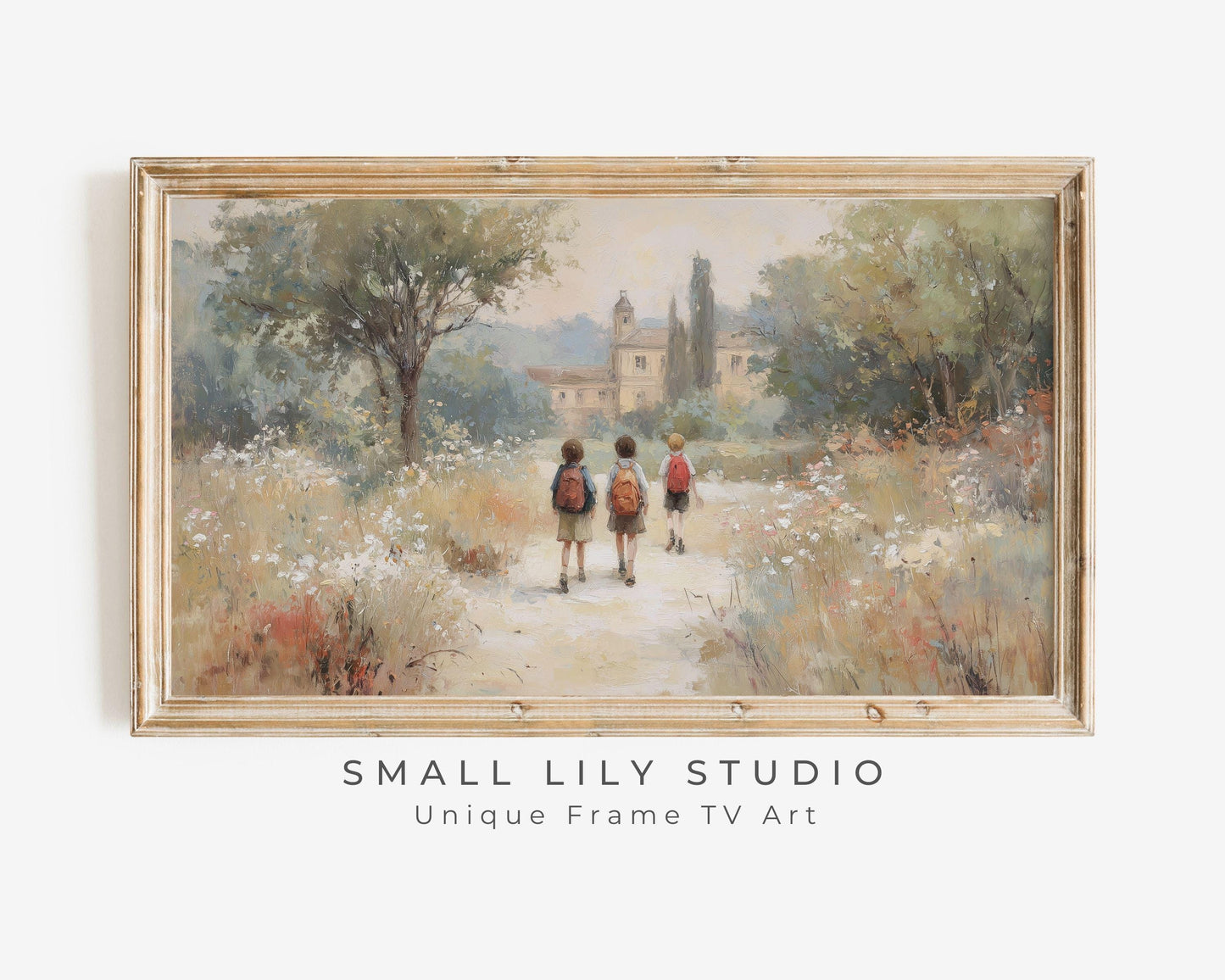 Walking Back to School Frame TV Art