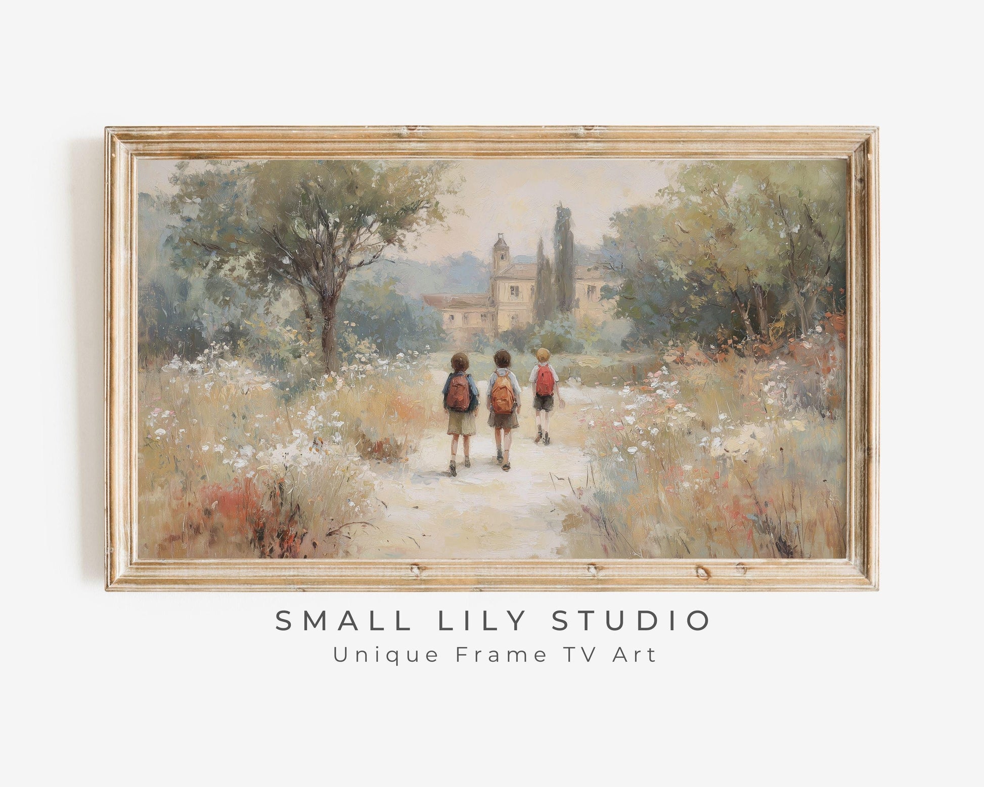 Walking Back to School Frame TV Art