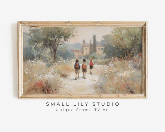 Walking Back to School Frame TV Art