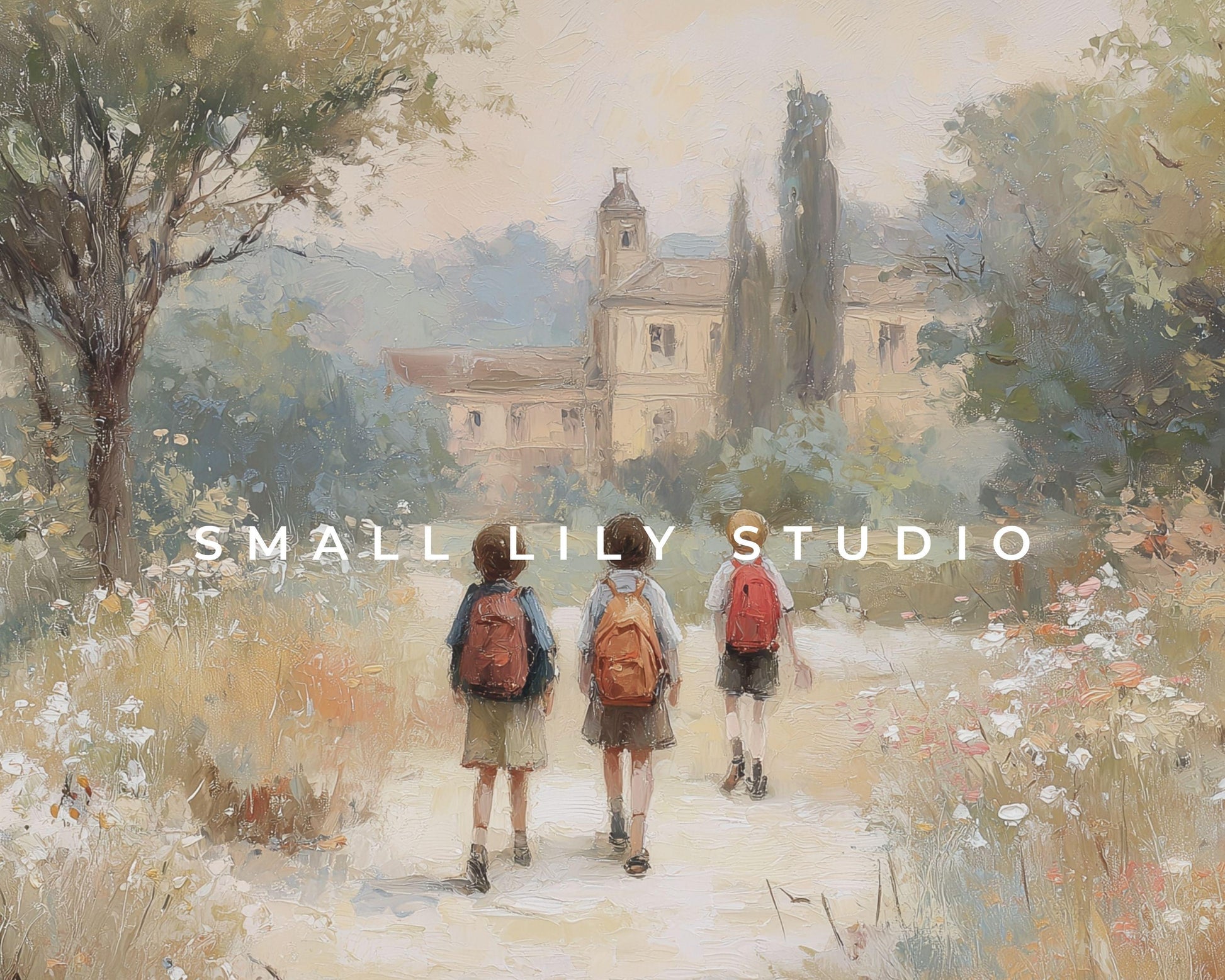 Walking Back to School Frame TV Art