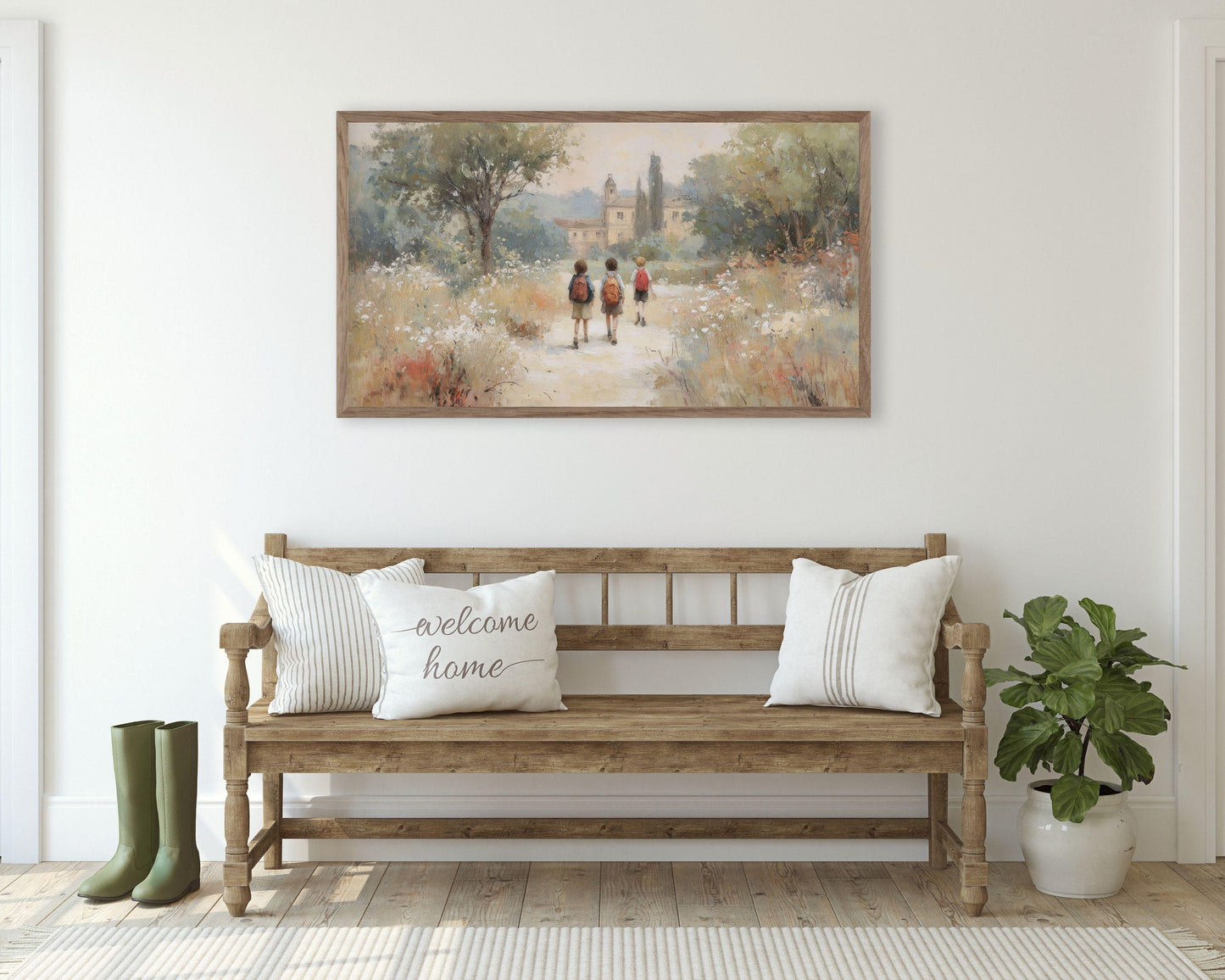 Walking Back to School Frame TV Art