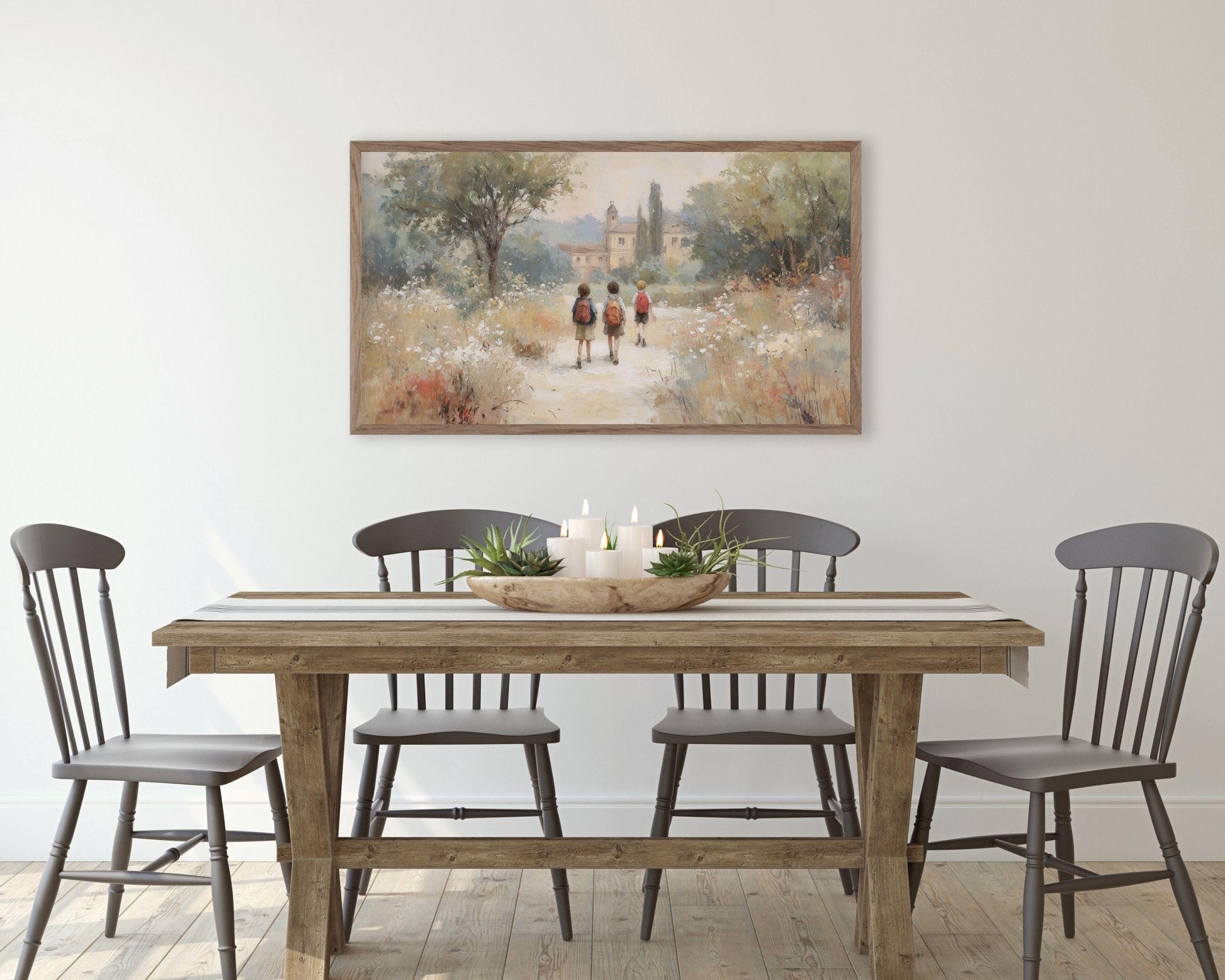 Walking Back to School Frame TV Art