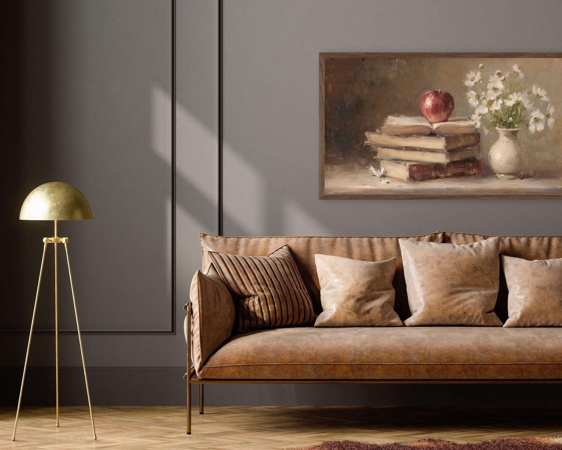 Back to School Apple & Books Frame TV Art