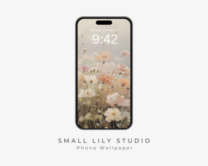 Dreamy Floral Phone Wallpaper