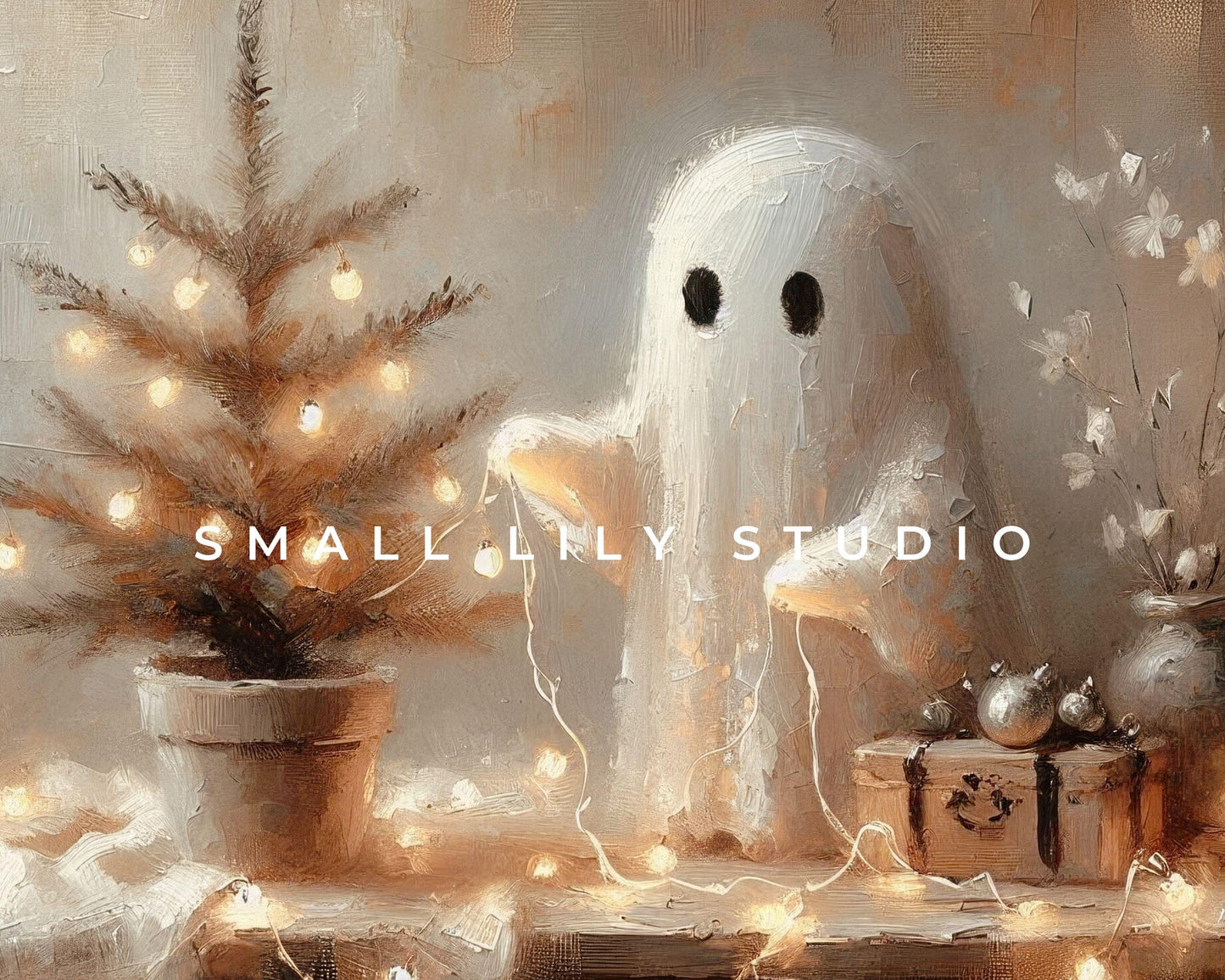 Christmas Ghost Printable Wall Art