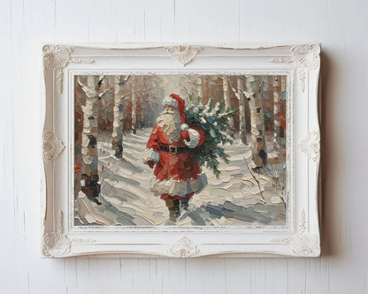 Santa Claus Christmas Printable Wall Art
