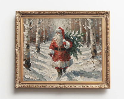 Santa Claus Christmas Printable Wall Art
