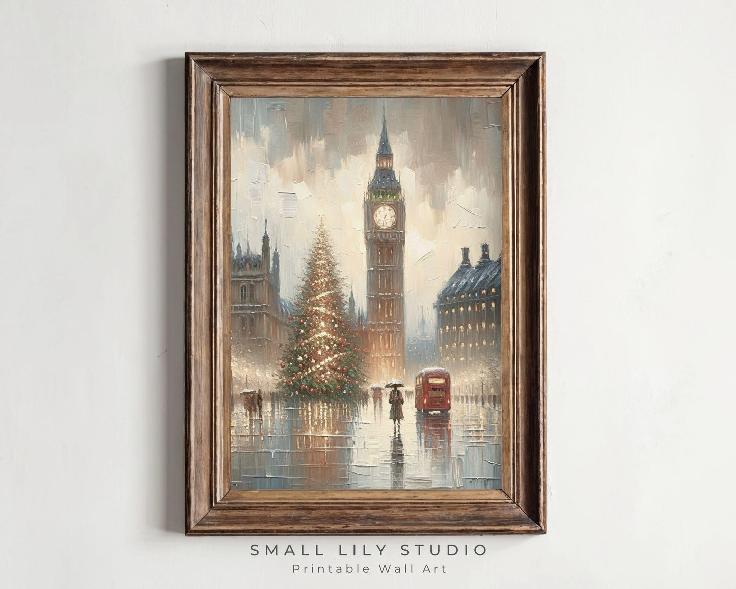 London Christmas Printable Wall Art