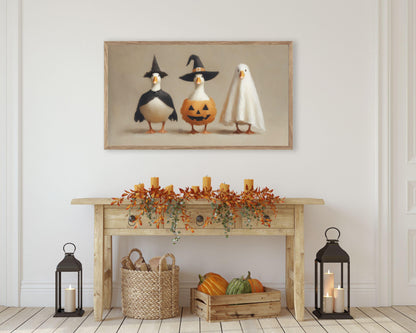 Silly Halloween Goose Frame TV Art