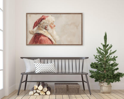 Santa Portrait Frame TV Art