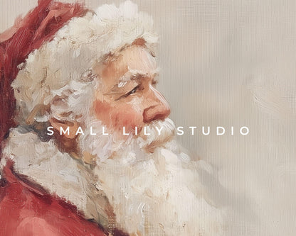 Santa Portrait Frame TV Art