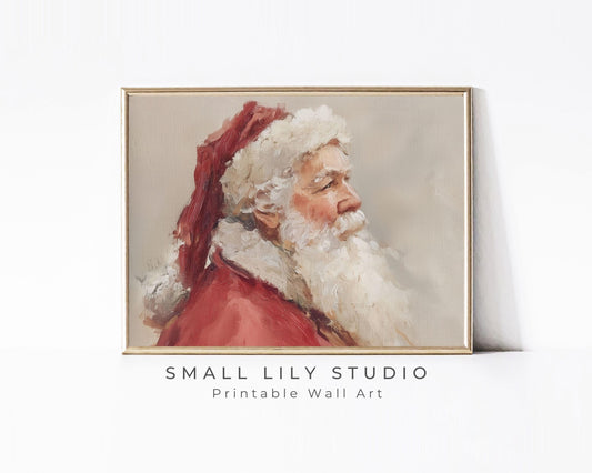 Santa Portrait Printable Wall Art