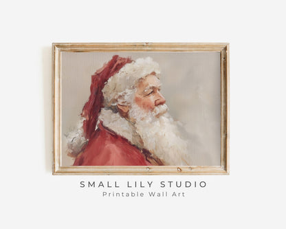 Santa Portrait Printable Wall Art