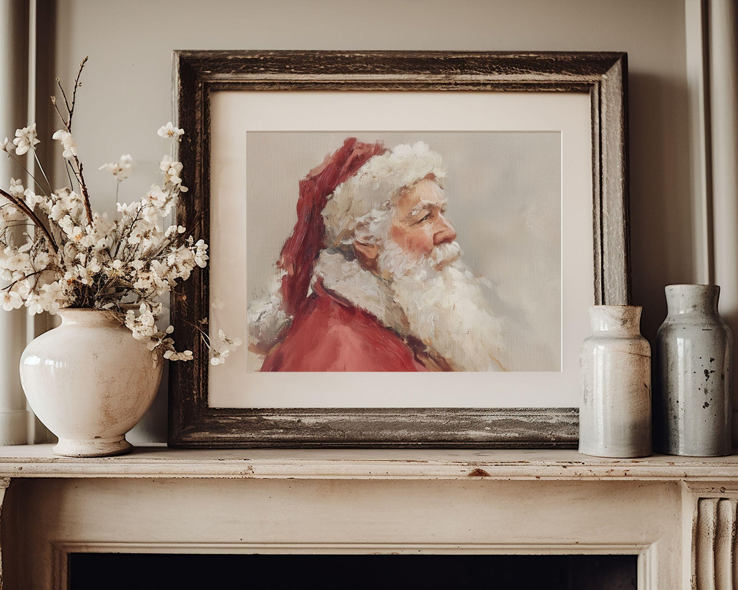 Santa Portrait Printable Wall Art