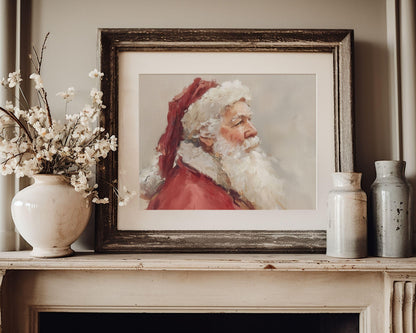 Santa Portrait Printable Wall Art