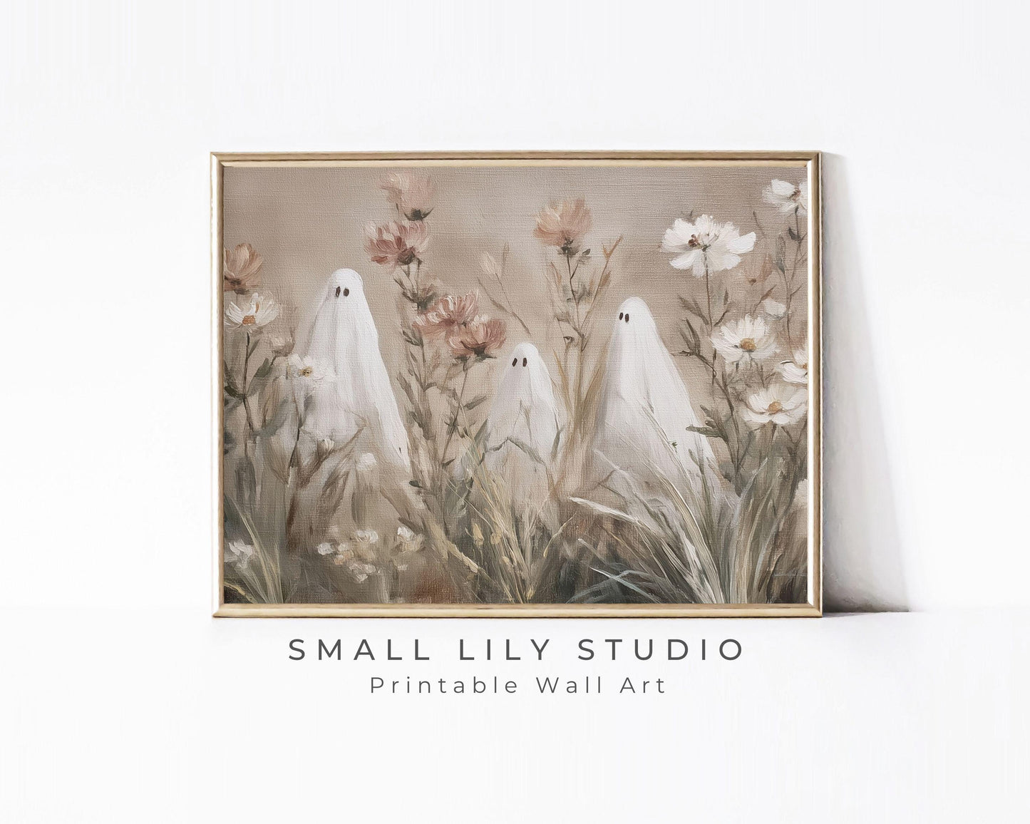 Ghosts in Wildflowers Printable Wall Art
