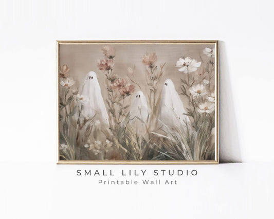 Ghosts in Wildflowers Printable Wall Art