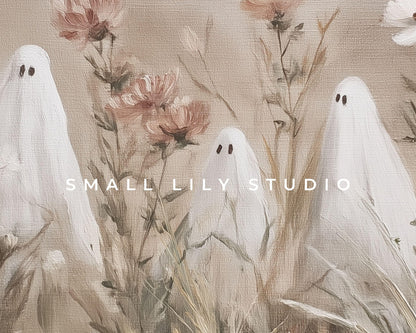 Ghosts in Wildflowers Printable Wall Art