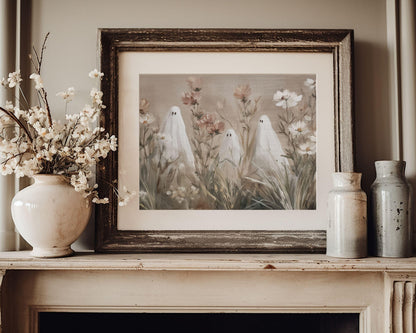 Ghosts in Wildflowers Printable Wall Art