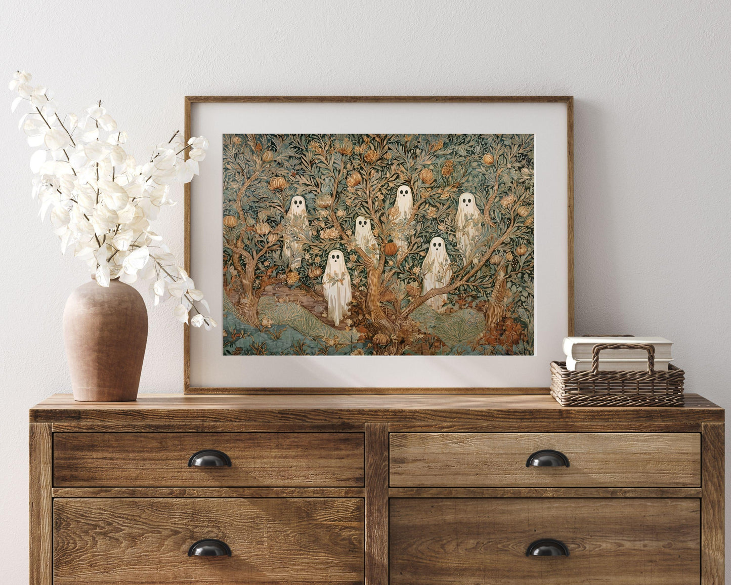 Botanical Ghosts Halloween Printable Wall Art