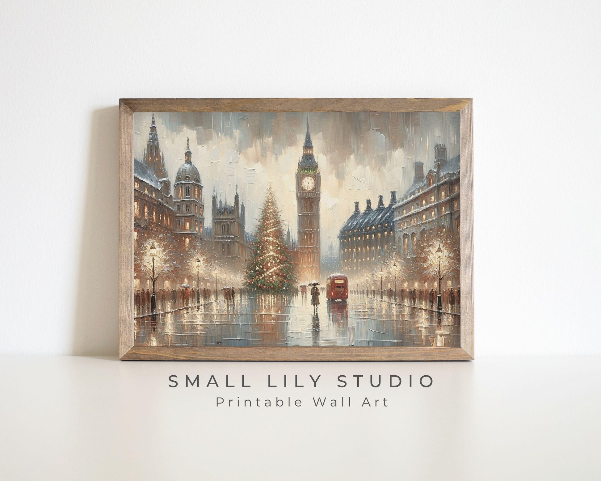 London Christmas Printable Wall Art
