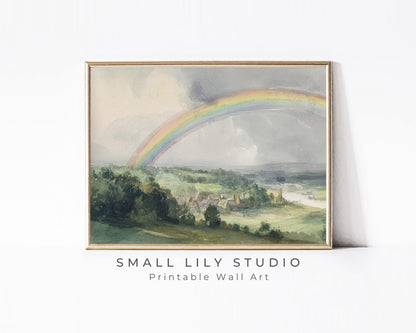 Rainbow Landscape Printable Wall Art
