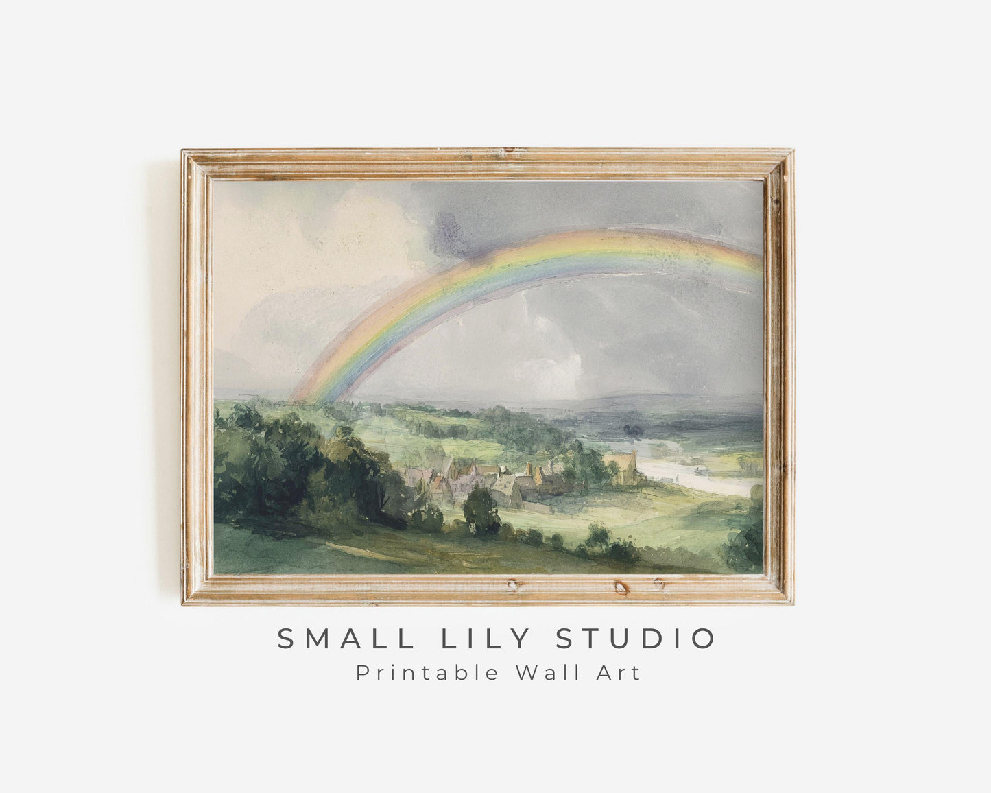 Rainbow Landscape Printable Wall Art