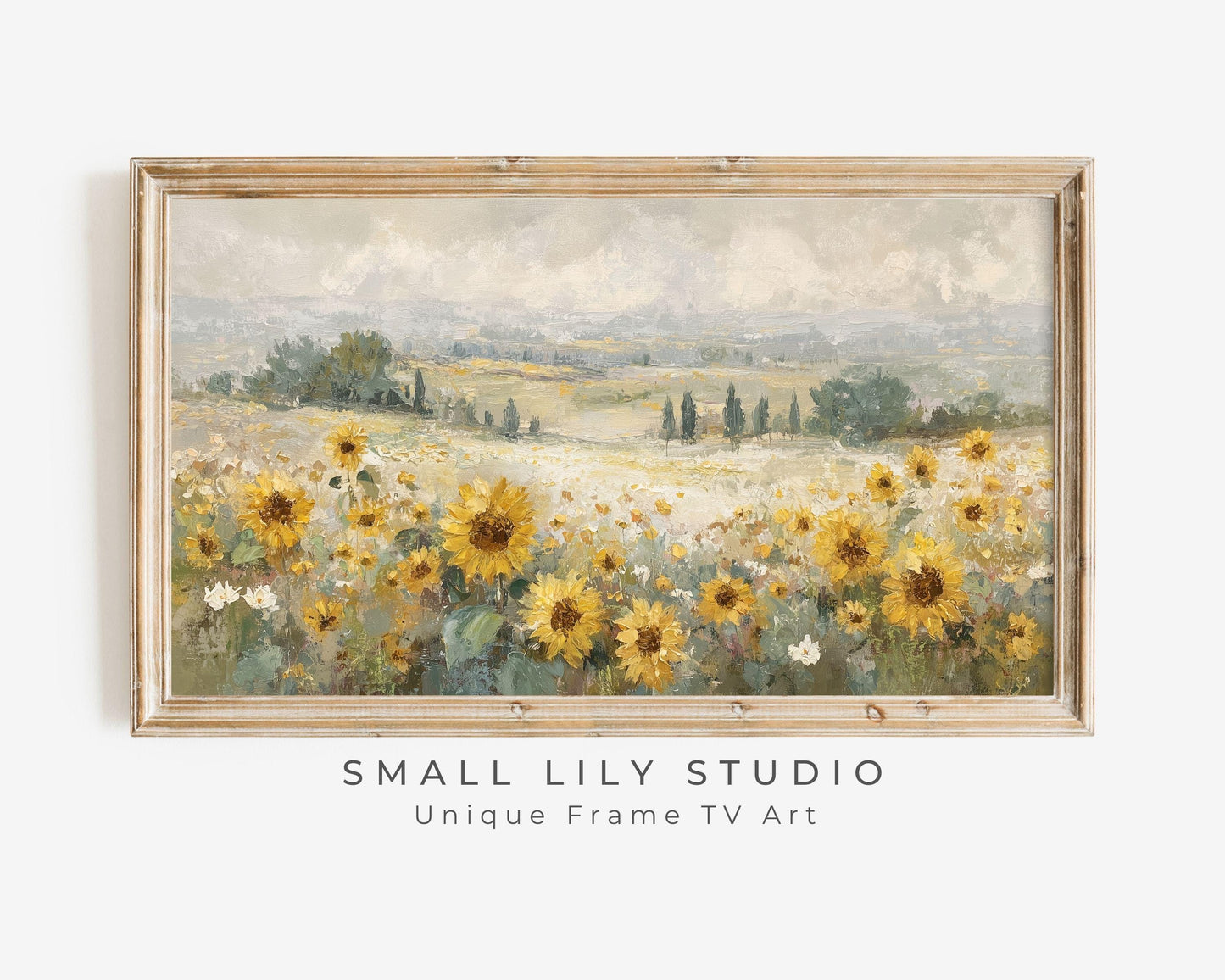 Sunflower Field Frame TV Art