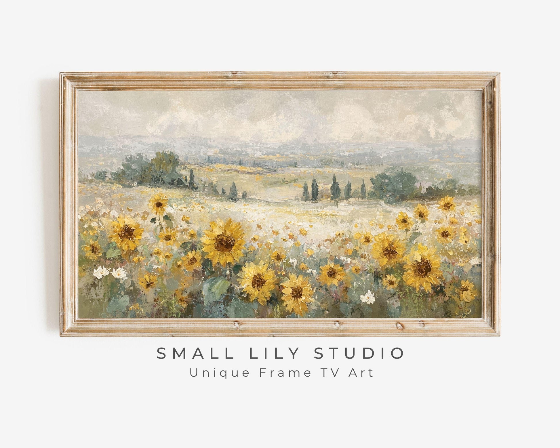 Sunflower Field Frame TV Art