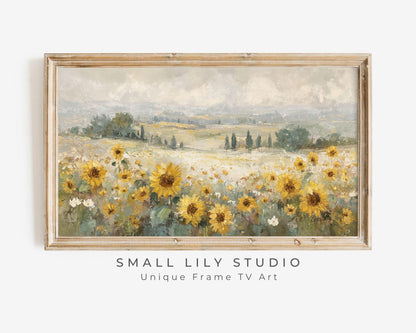 Sunflower Field Frame TV Art