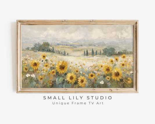 Sunflower Field Frame TV Art
