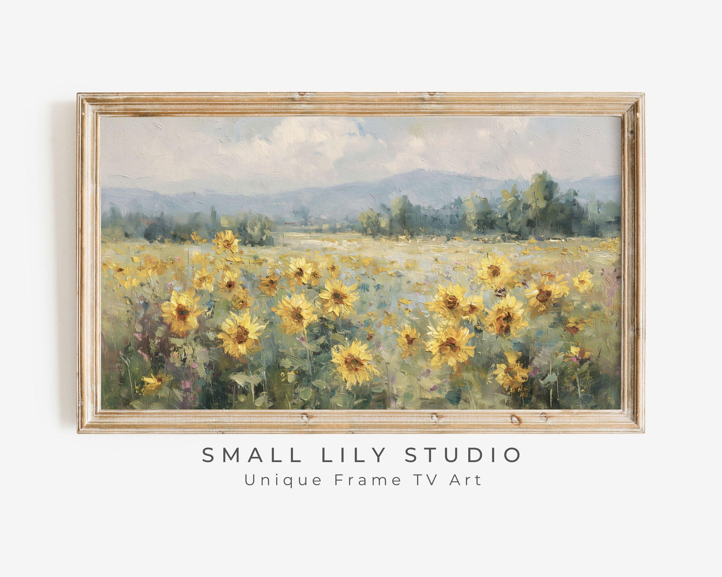 Sunflower Meadow Frame TV Art