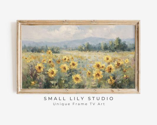 Sunflower Meadow Frame TV Art