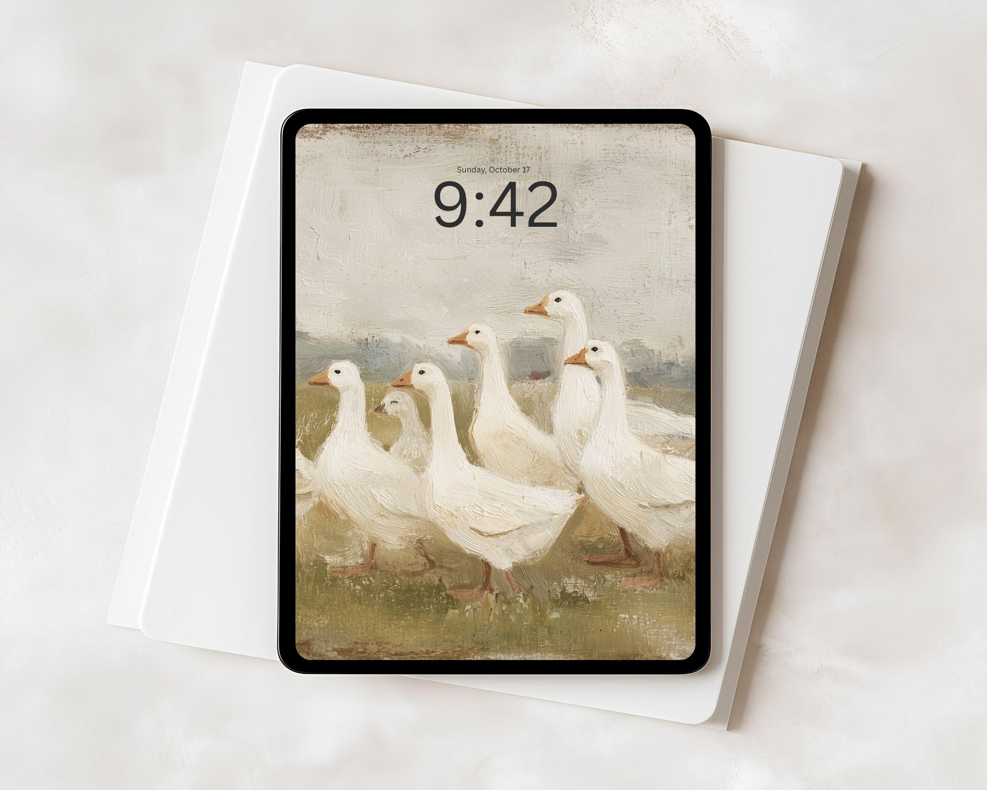 White Geese iPad Wallpaper