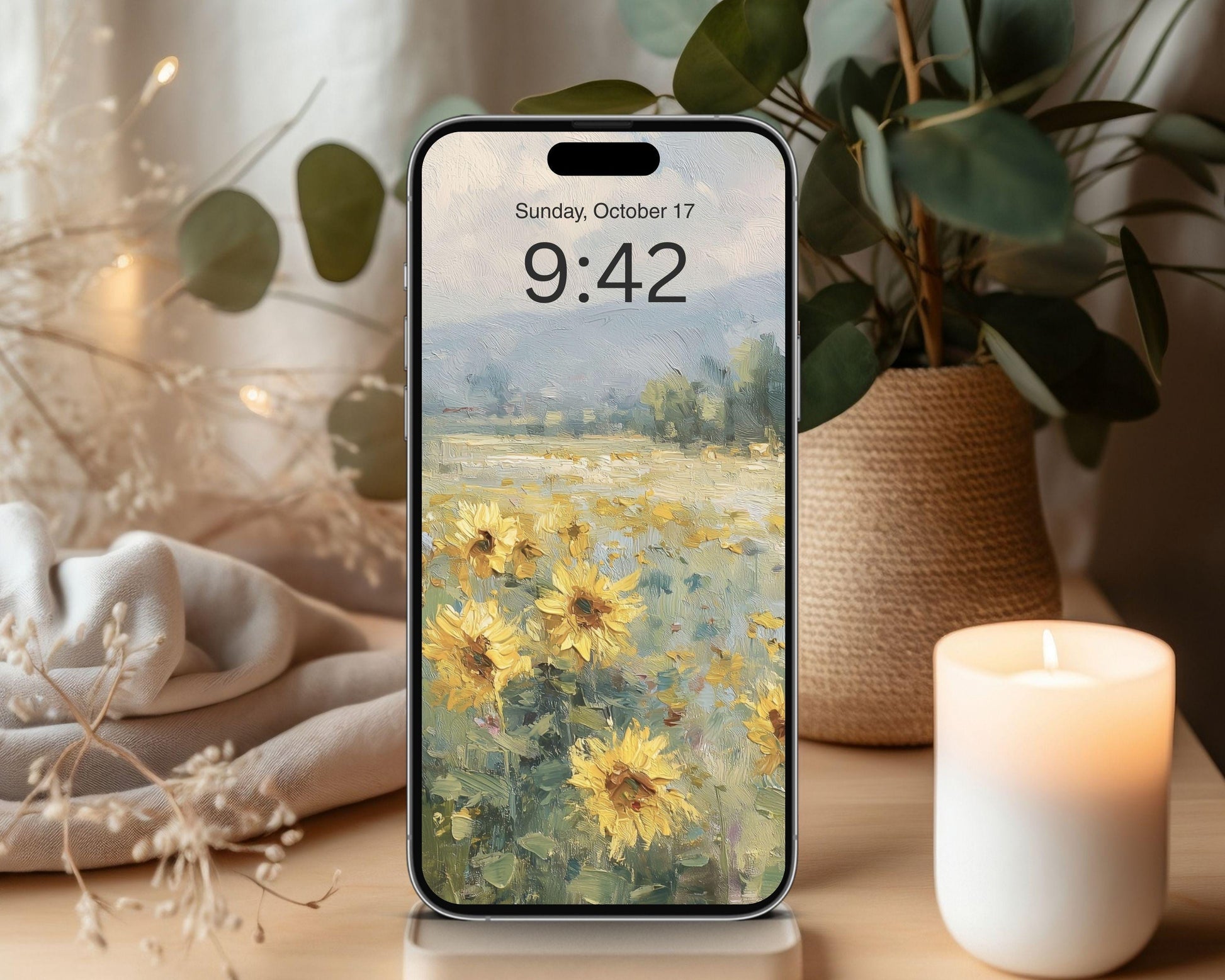 Sunflower Field Desktop Wallpaper Set