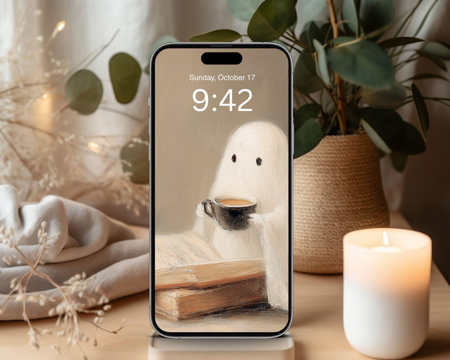 Ghost Reading Desktop Wallpaper Set