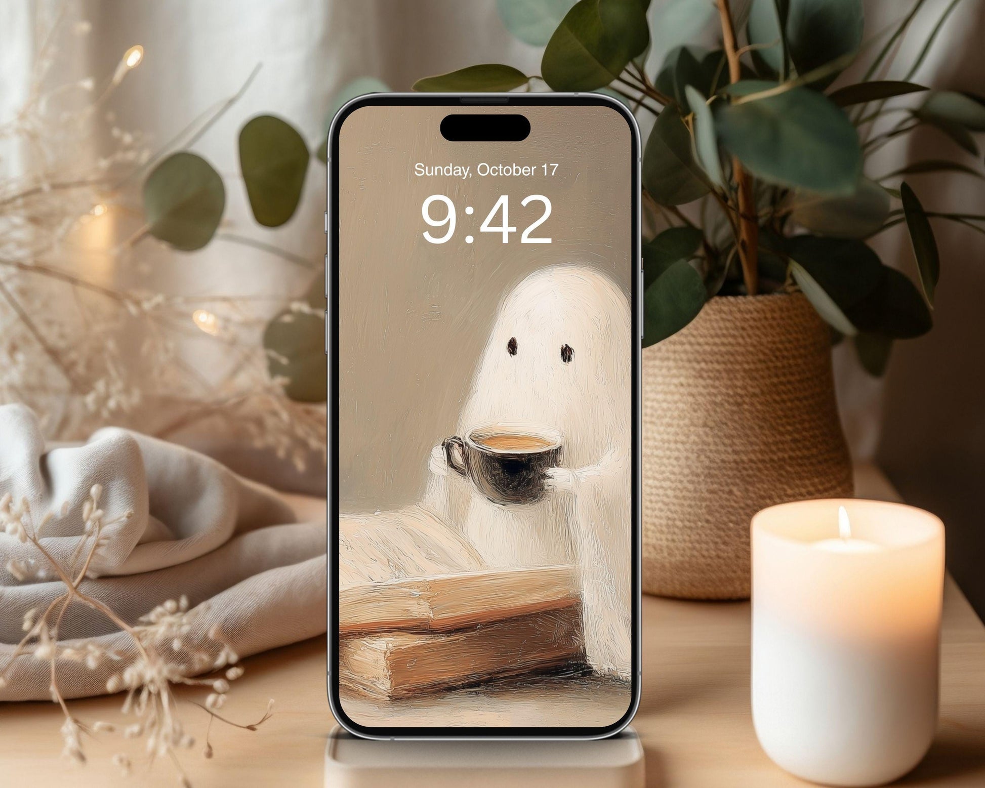 Ghost Reading Desktop Wallpaper Set